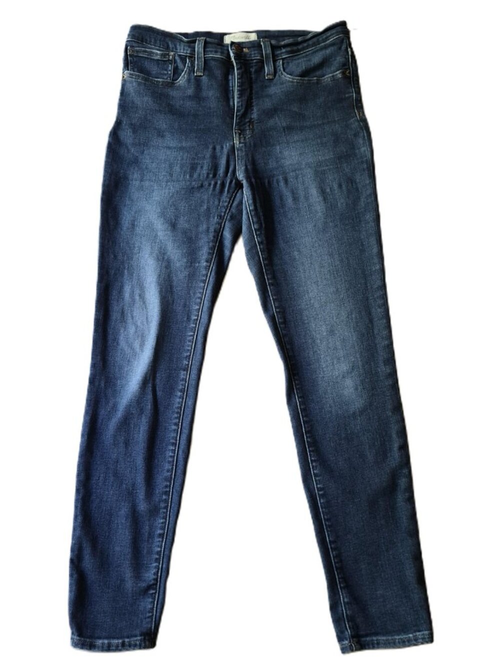 Madewell Women's 9" Mid Rise Skinny Jeans Size 30x27 Dark Wash